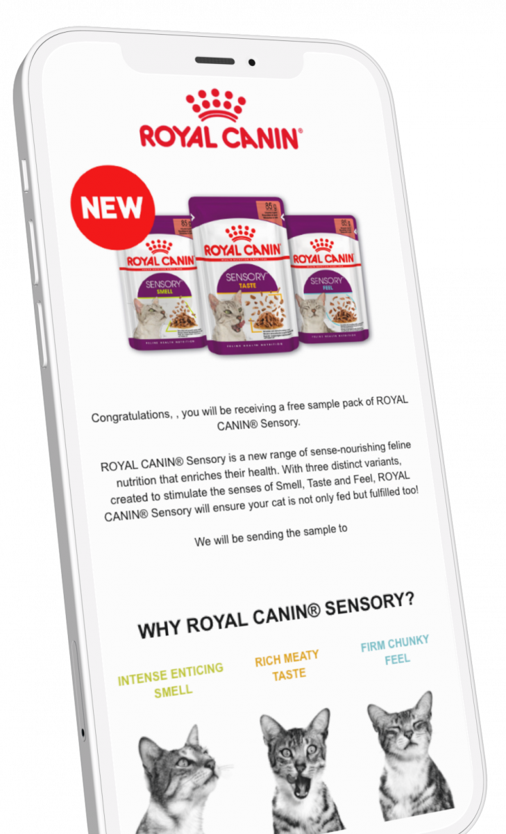royal canin drive trial product sampling