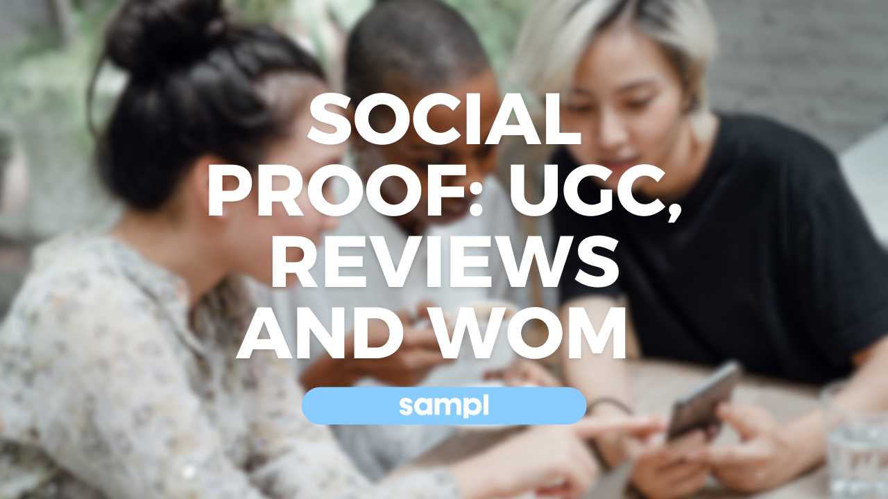 social proof, ugc. reviews and wom